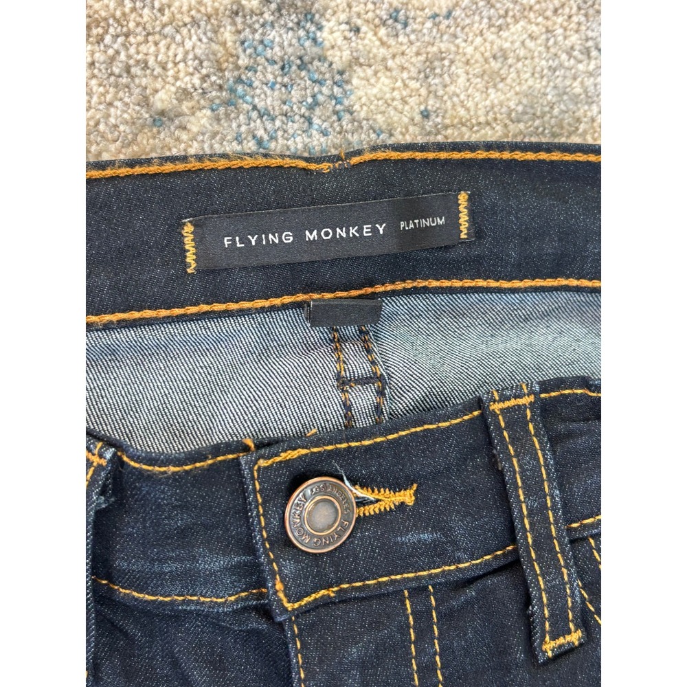 Flying Monkey Platinum Dark Wash Skinny Jeans Made in USA L7460 Womens 26 - Picture 3 of 7